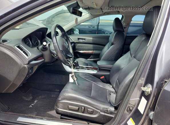 19UUB1F51HA010466 2017 ACURA TLX Charcoal Front interior view