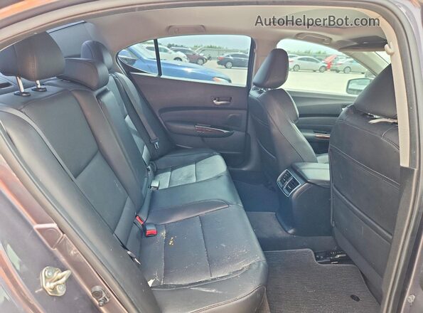 19UUB1F51HA010466 2017 ACURA TLX Charcoal Rear seats view