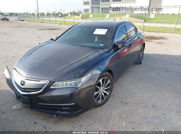 19UUB1F52GA001368 2016 ACURA TLX Gray წინა მარცხენა ხედი სამი მეოთხედიდან
