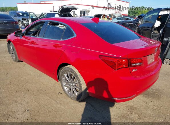 19UUB1F52KA009124 2019 ACURA TLX Red Trasero izquierdo