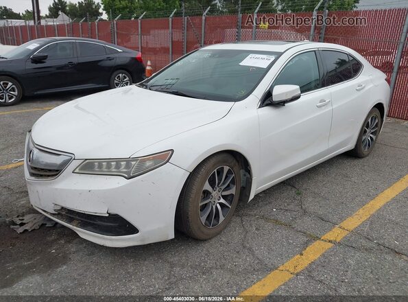 19UUB1F53GA016266 2016 ACURA TLX White წინა მარცხენა ხედი სამი მეოთხედიდან