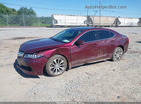 19UUB1F55GA008475 2016 ACURA TLX Бордовый Передняя левая четверть