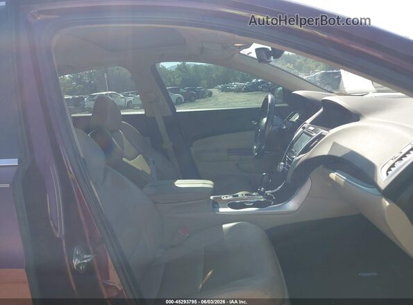 19UUB1F55GA008475 2016 ACURA TLX Бордовый Вид салона спереди