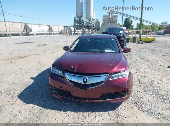 19UUB1F55GA008475 2016 ACURA TLX Бордовый Вид щитка приборов