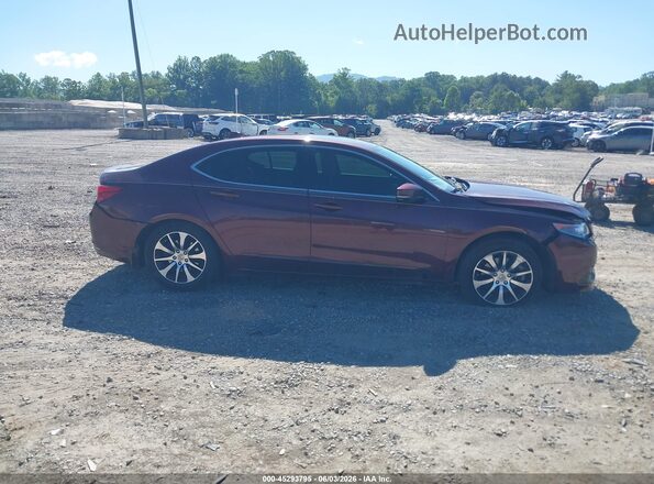 19UUB1F55GA008475 2016 ACURA TLX Бордовый Вид задней части салона