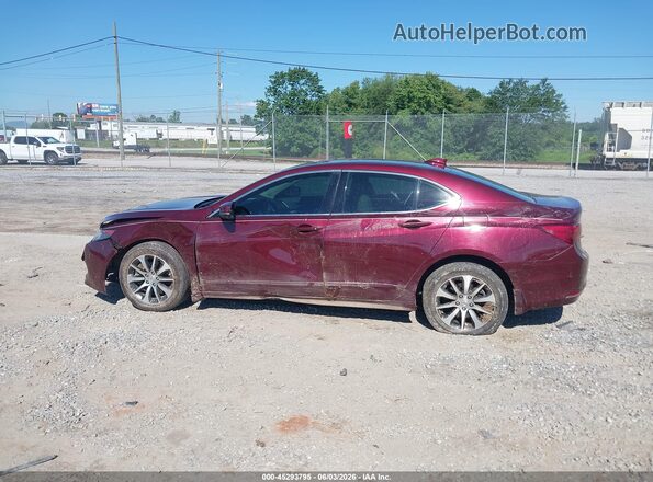 19UUB1F55GA008475 2016 ACURA TLX Бордовый Панорамный вид салона 360°