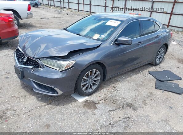 19UUB1F57JA002930 2018 ACURA TLX Gray Vista tres cuartos delantera izquierda