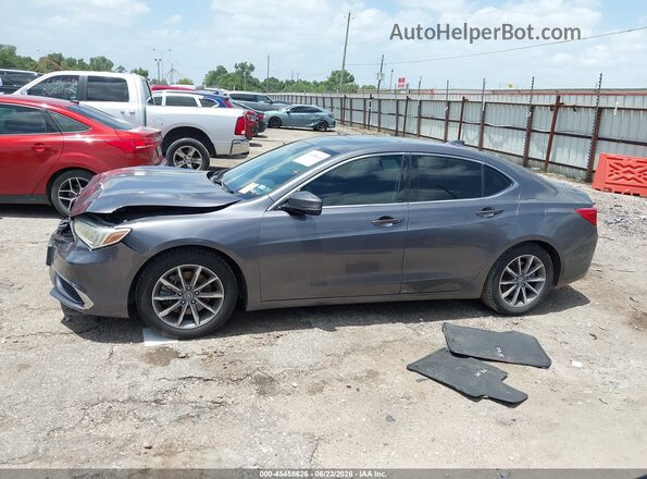 19UUB1F57JA002930 2018 ACURA TLX Gray Vista interior de 360 grados