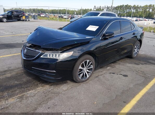 19UUB1F58HA000596 2017 ACURA TLX Черный Передняя левая четверть