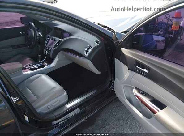 19UUB1F58HA000596 2017 ACURA TLX Черный Вид салона спереди