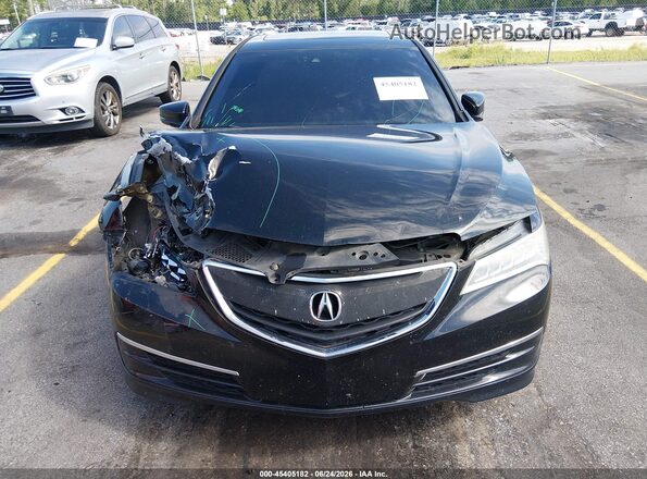 19UUB1F58HA000596 2017 ACURA TLX Черный Вид щитка приборов