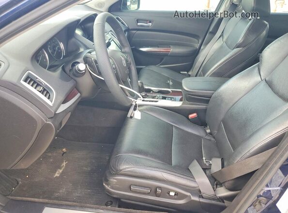 19UUB1F58HA003563 2017 ACURA TLX Синий Вид салона спереди