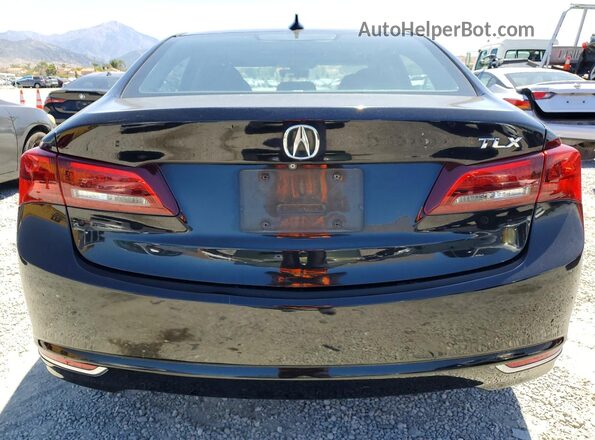 19UUB1F59GA004560 2016 ACURA TLX Black Вид ззаду