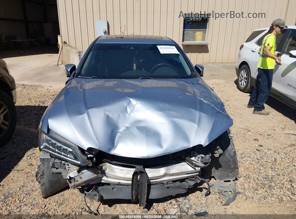 19UUB1F59GA012853 2016 ACURA TLX Light Blue Вид задньої частини салону