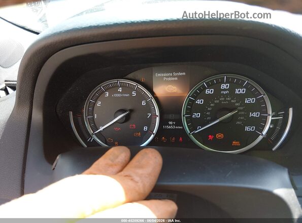 19UUB1F59GA012853 2016 ACURA TLX Light Blue Вид задніх сидінь