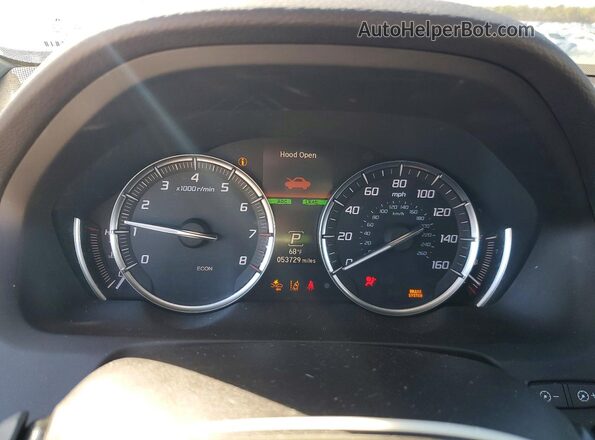 19UUB1F5XLA009227 2020 ACURA TLX Black Вид щитка приладів