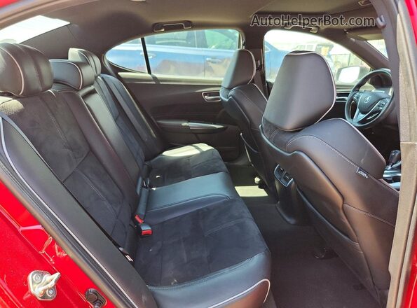 19UUB1F63KA004426 2019 ACURA TLX Red Rear seats view