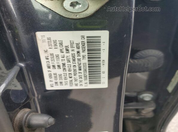19UUB2F30GA003205 2016 ACURA TLX Black Շարժիչի բաժամունքի տեսք