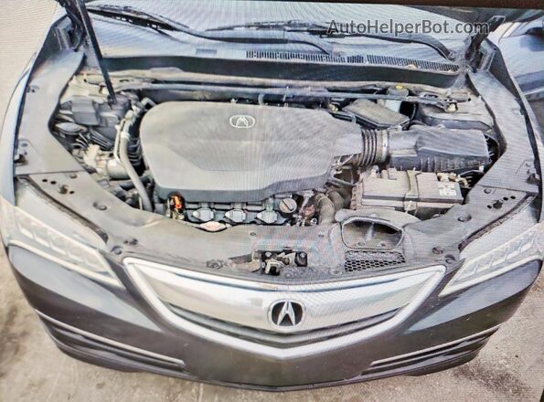 19UUB2F30GA003205 2016 ACURA TLX Black Սալոնի հետևի տեսք