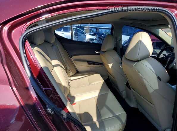 19UUB2F30GA009554 2016 ACURA TLX Burgundy Vista de los asientos traseros