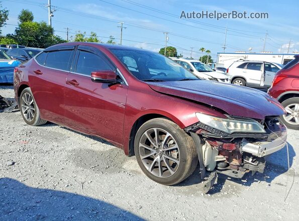 19UUB2F30GA009554 2016 ACURA TLX Burgundy Delantero derecho