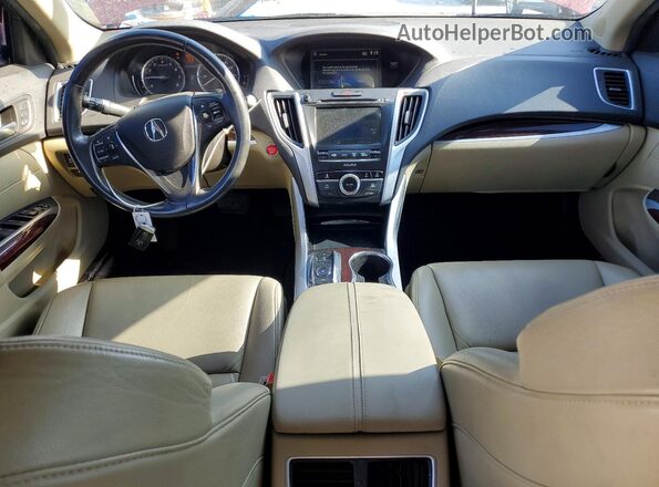 19UUB2F30GA009554 2016 ACURA TLX Burgundy Vista del salpicadero