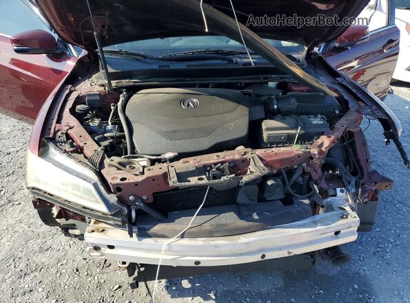 19UUB2F30GA009554 2016 ACURA TLX Burgundy Vista interior trasera