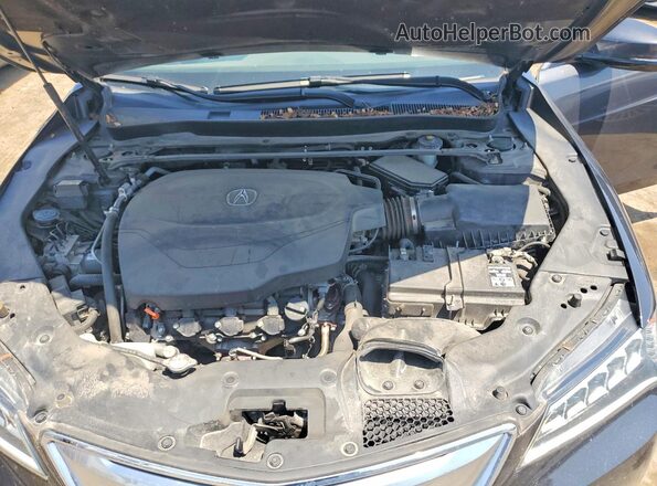 19UUB2F3XGA001039 2016 ACURA TLX Charcoal უკანა სალონის ხედი