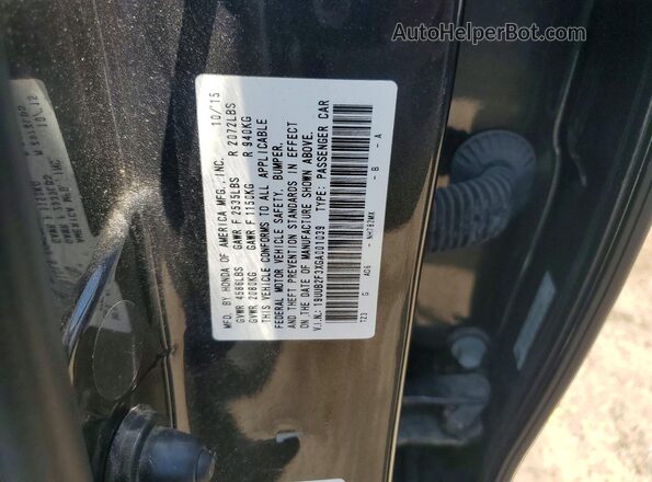 19UUB2F3XGA001039 2016 ACURA TLX Charcoal ძრავის განყოფილების ხედი