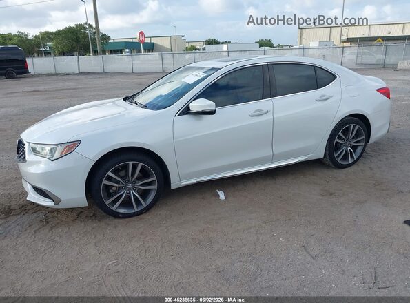 19UUB2F43LA002889 2020 ACURA TLX White Առջևի ձախ երեք քառորդ տեսարան