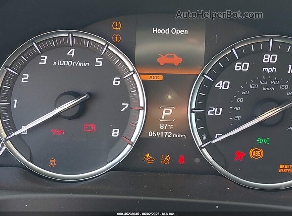 19UUB2F43LA002889 2020 ACURA TLX White Հետևի նստատեղերի տեսք