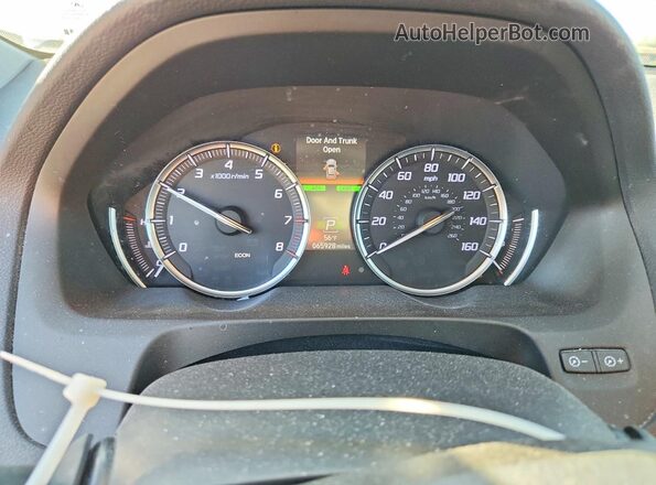 19UUB2F47LA006072 2020 ACURA TLX White Widok zestawu wskaźników