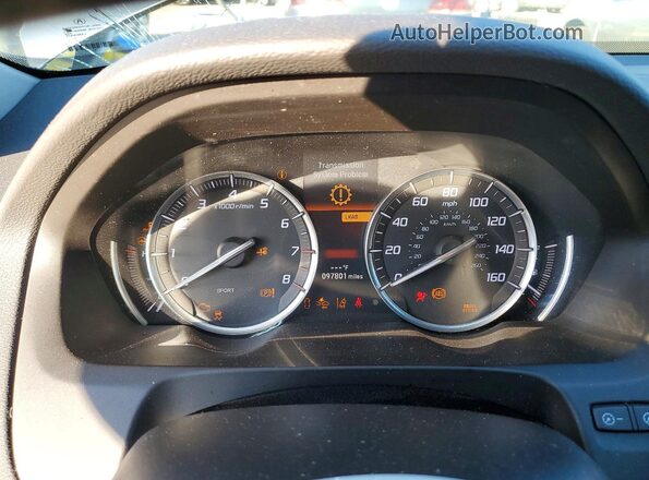 19UUB2F50GA007157 2016 ACURA TLX Silver Widok zestawu wskaźników