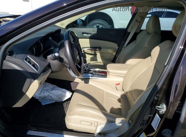 19UUB2F50GA007482 2016 ACURA TLX Black Вид салону спереду
