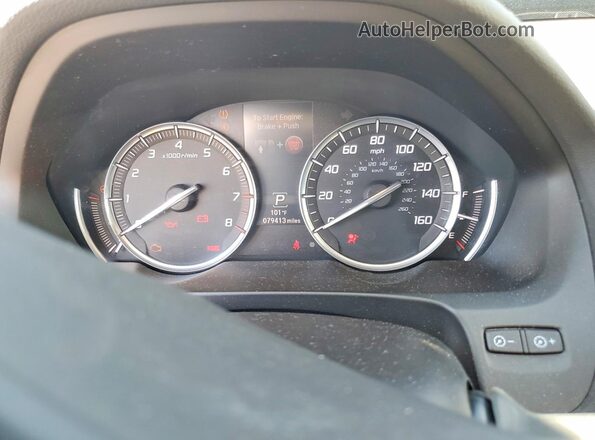 19UUB2F50GA007482 2016 ACURA TLX Black Вид щитка приладів