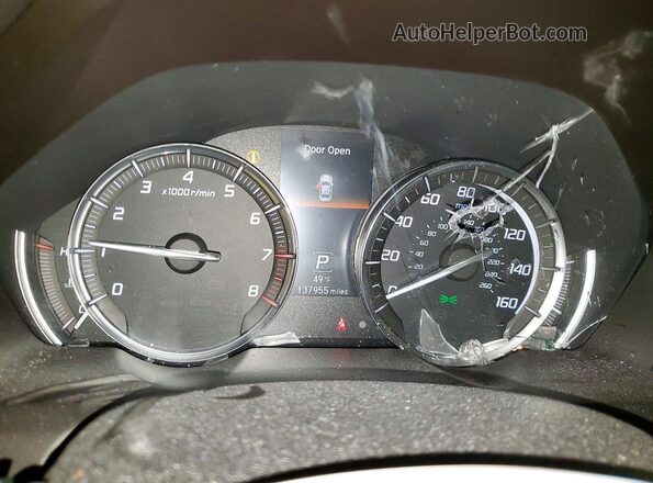 19UUB2F50HA003059 2017 ACURA TLX Red Vista del cuadro de instrumentos