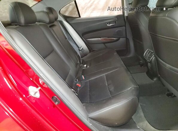 19UUB2F50HA003059 2017 ACURA TLX Red Vista de los asientos traseros
