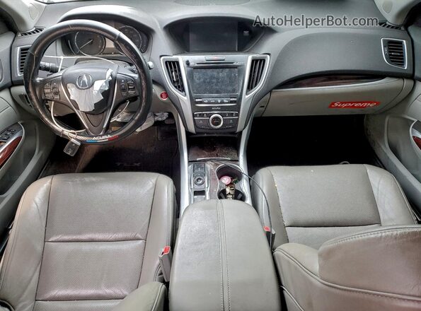19UUB2F52HA000888 2017 ACURA TLX White წინა პანელის ხედი