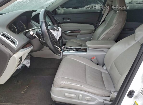 19UUB2F52HA000888 2017 ACURA TLX White წინა სალონის ხედი