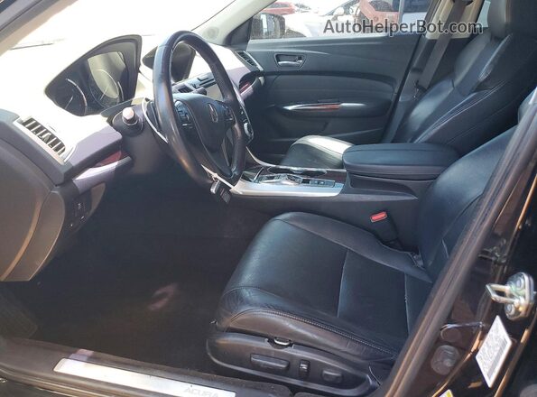 19UUB2F55HA003493 2017 ACURA TLX Черный Вид салона спереди