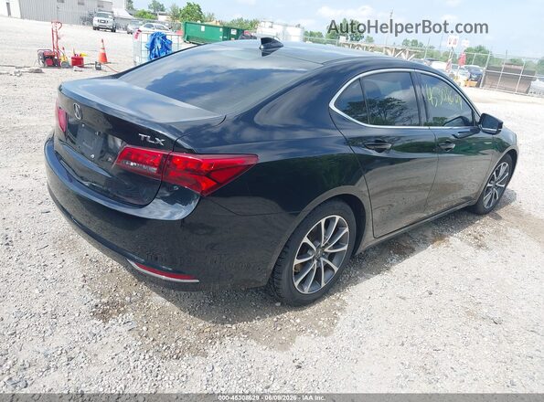 19UUB2F55HA006796 2017 ACURA TLX Black Trasero derecho