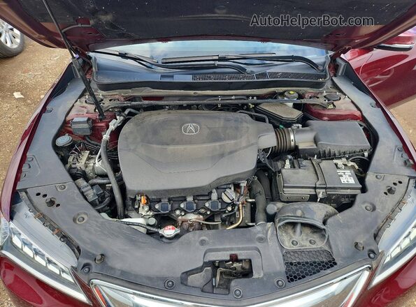 19UUB2F57GA007561 2016 ACURA TLX Бордовый Вид задней части салона