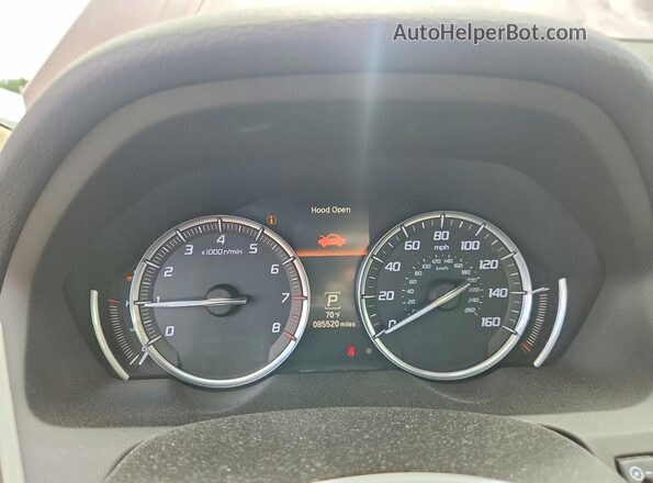 19UUB2F57GA007561 2016 ACURA TLX Бордовый Вид щитка приборов