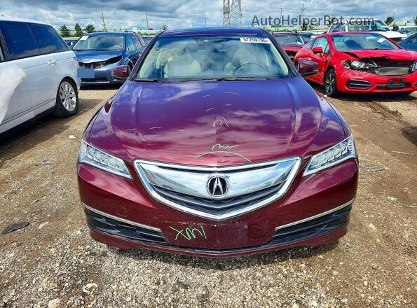 19UUB2F57GA007561 2016 ACURA TLX Бордовый Вид спереди