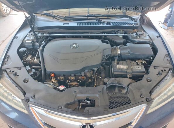 19UUB2F57GA009486 2016 ACURA TLX Blue Widok wnętrza z tyłu