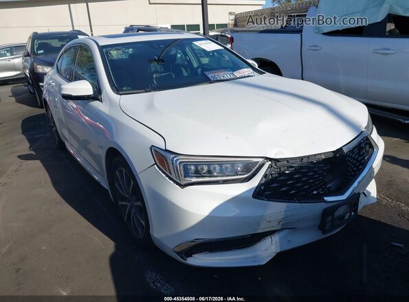 19UUB2F57JA009172 2018 ACURA TLX White Instrument cluster view