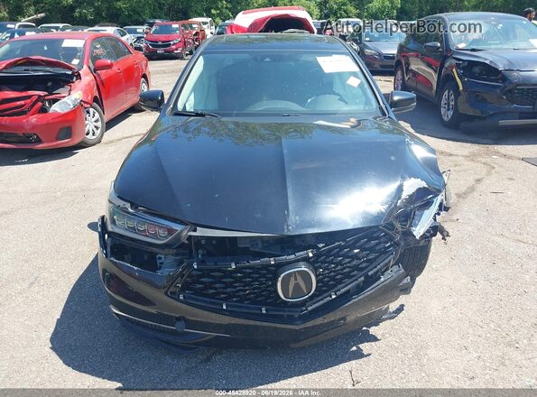 19UUB2F57JA009933 2018 ACURA TLX Black Instrument cluster view