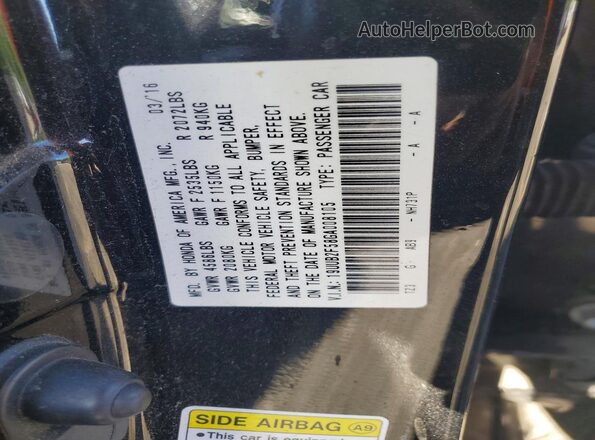 19UUB2F58GA008105 2016 ACURA TLX Black 