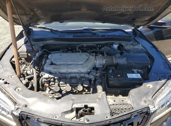 19UUB2F58GA011327 2016 ACURA TLX Black Вид задньої частини салону