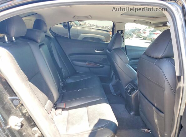 19UUB2F58GA011327 2016 ACURA TLX Black Вид задніх сидінь